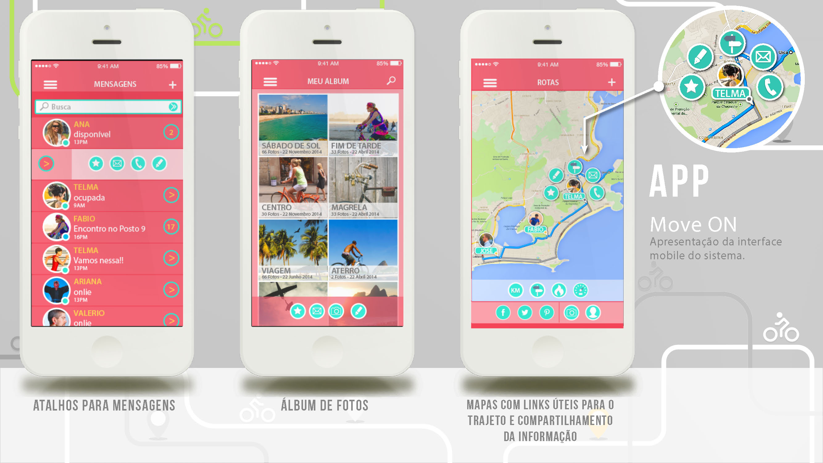 app moveon: localização